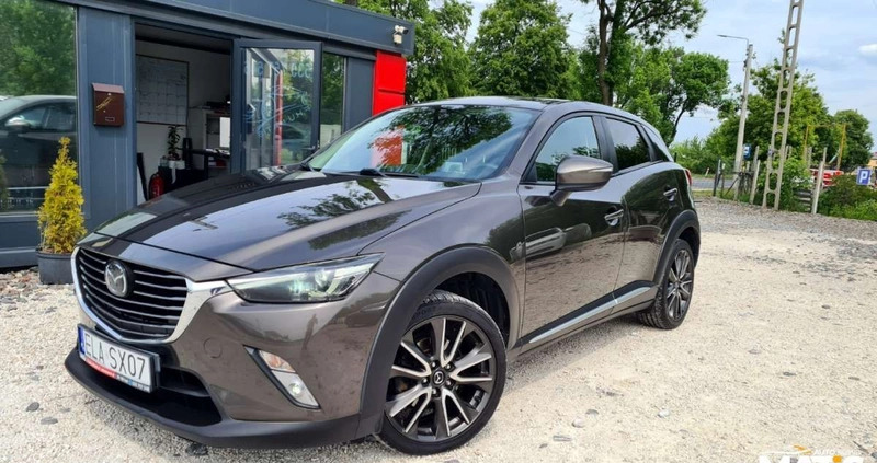 Mazda CX-3 cena 59900 przebieg: 209000, rok produkcji 2016 z Łowicz małe 781